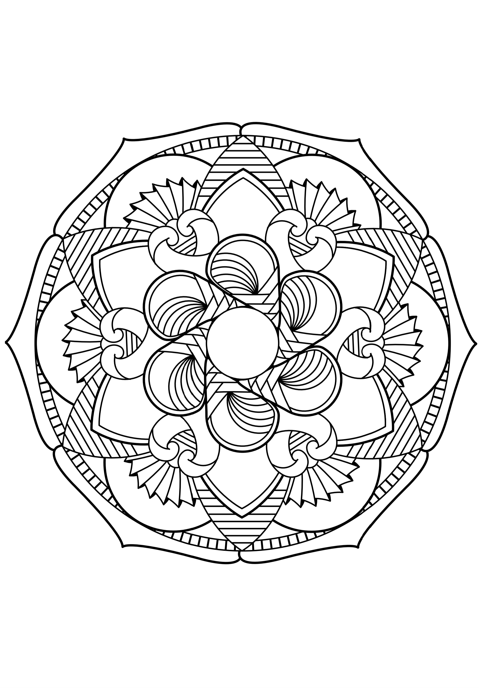 Kidsnfun.de Malvorlage Magic Mandalas Magic Mandalas