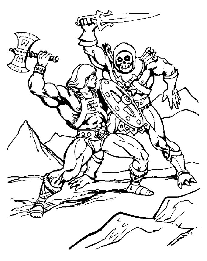 Kidsnfun.de Malvorlage Masters Masters