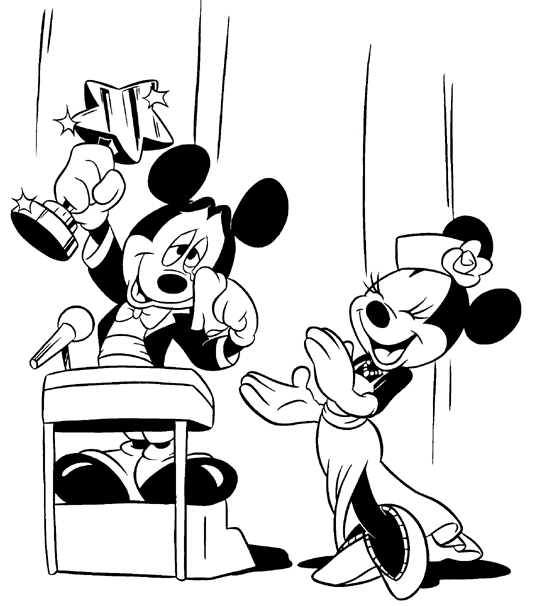 Kidsnfun.de Malvorlage Mickey Mouse Mickey Mouse