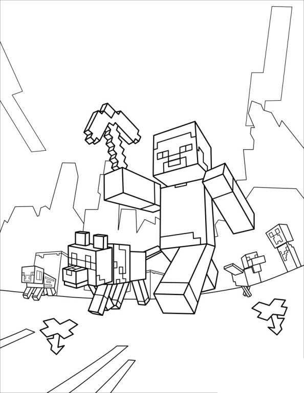 Minecraft Ausmalbilder zum Ausdrucken: Malen, Bauen und Fantasie entfalten!