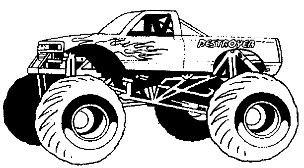 kidsnfunde  malvorlage monster trucks monster trucks