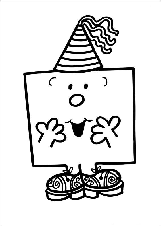 Kidsnfun.de Malvorlage Mr Men en Litltle Miss Mr Men