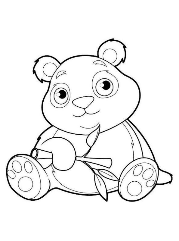 Kidsnfun.de Malvorlage Panda Panda