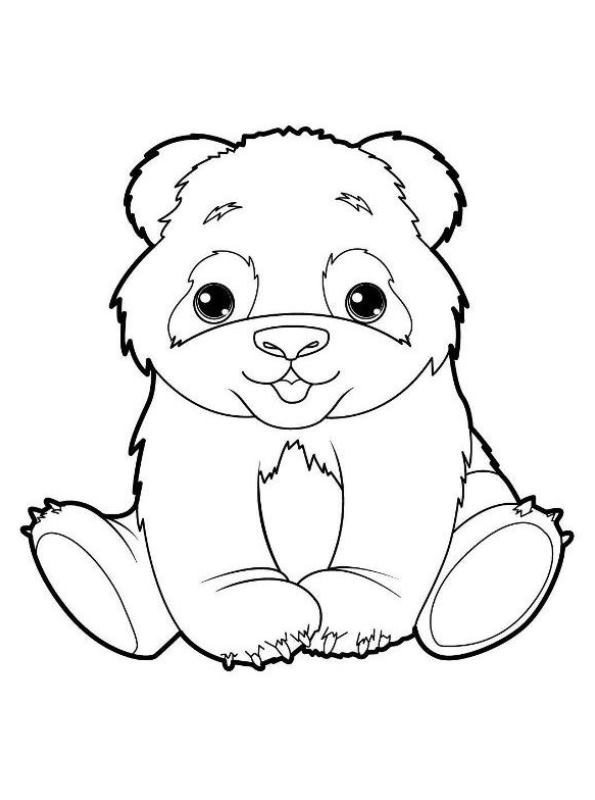 Kids-n-fun.de | Malvorlage Panda Panda