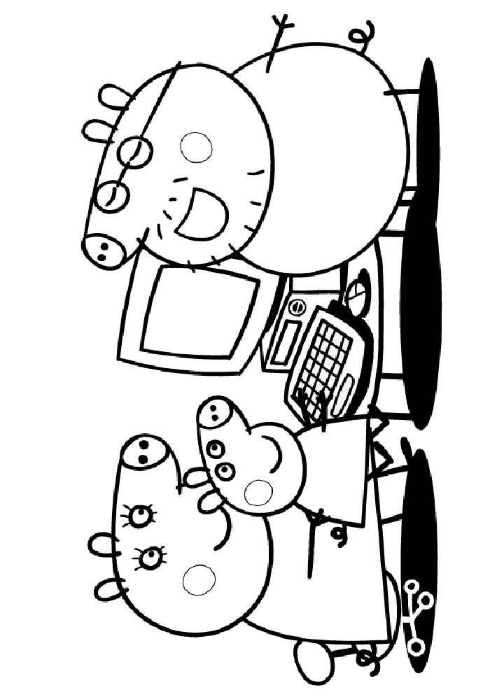 kidsnfunde  malvorlage peppa pig peppa pig