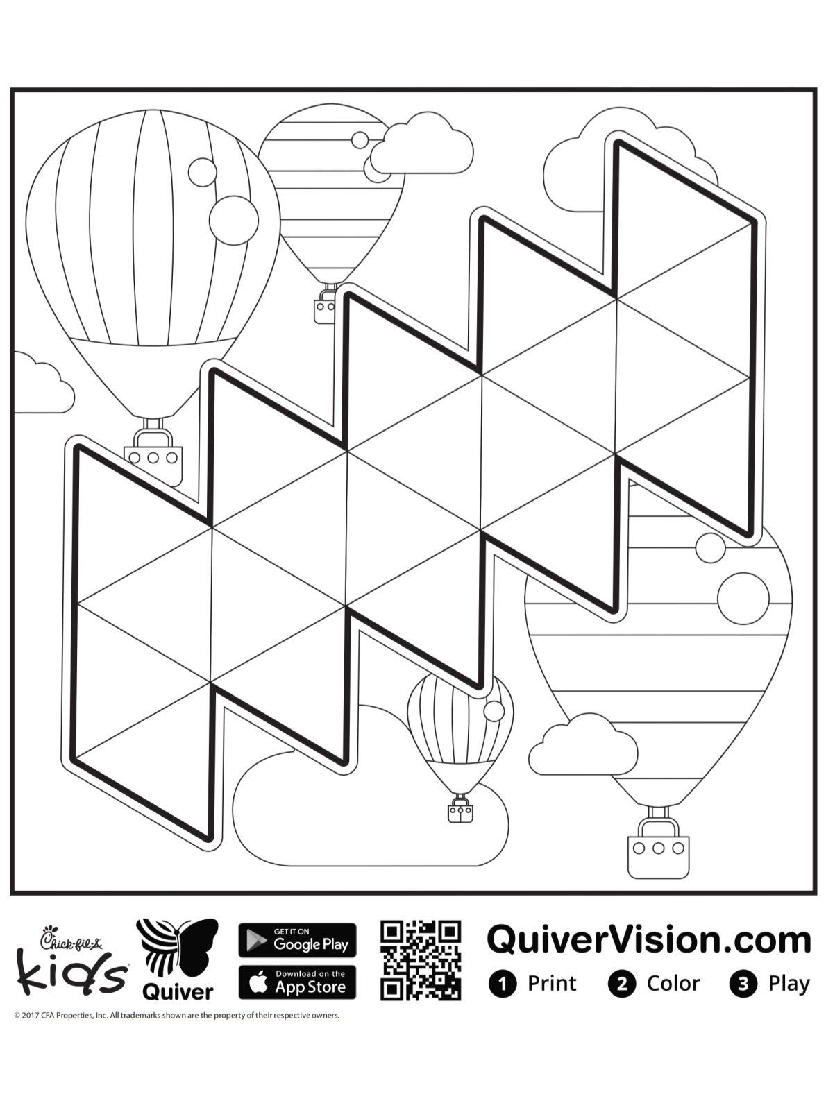 Kidsnfun.de Malvorlage Quiver Formen 3