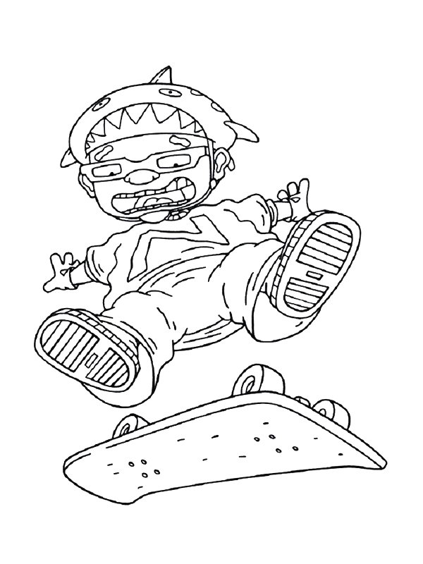 Kidsnfun.de Malvorlage Rocket Power Rocket Power