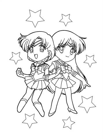 Kids N Fun De 66 Ausmalbilder Von Sailor Moon