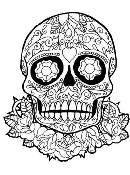 Kids N Fun De 34 Ausmalbilder Von Sugar Skulls