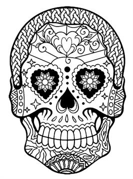 Kids N Fun De 34 Ausmalbilder Von Sugar Skulls