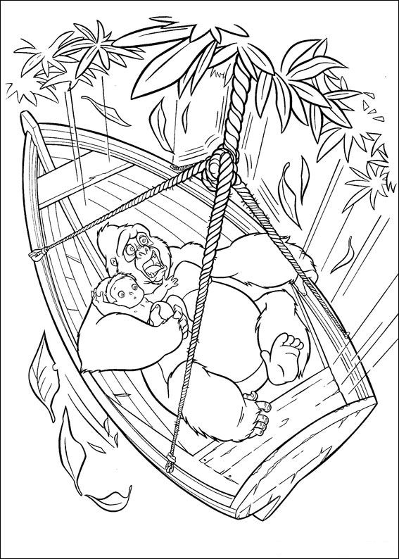 Kidsnfun.de Malvorlage Tarzan Tarzan