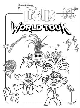 Kids N Fun De 16 Ausmalbilder Von Trolls World Tour