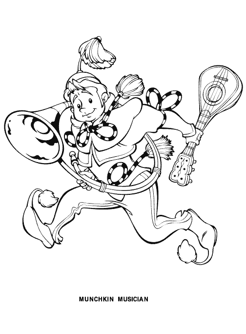 Kidsnfun.de Malvorlage Zauberer von Oz Zauberer von Oz